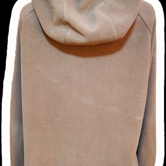 Calvin Klein Performance 1X Light Gray/Brown Full-Zip Long Sleeve Fleece Hoodie - Picture 8 of 15